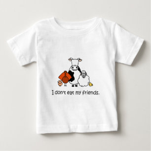 Ich esse nicht meine Freunde Baby T-shirt