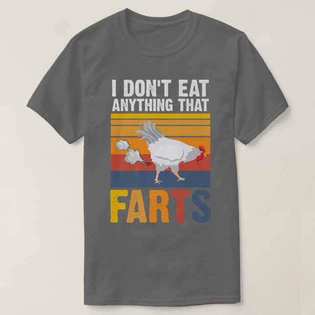 Ich esse nichts, was die Furz hat, Vegetaria zu hü T-Shirt (Design vorne)