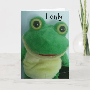 ICH ESSE NUR FLIES=GEBURTSTAG SPASS KARTE