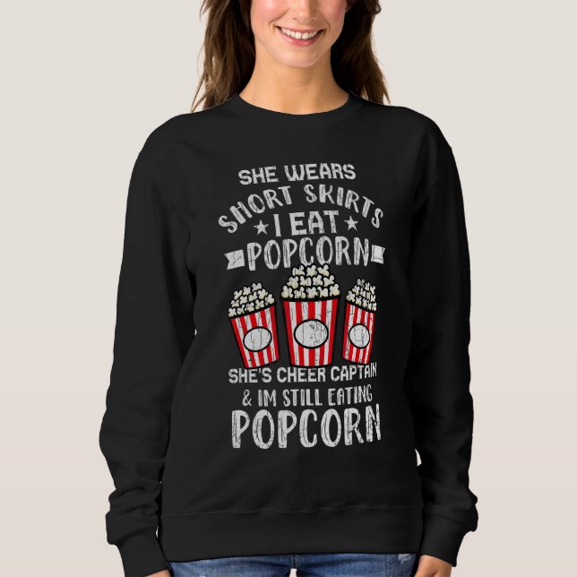 Ich esse Popcorn Pop Mais Eater Graphic Sweatshirt (Vorderseite)