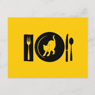 Ich esse ... postkarte