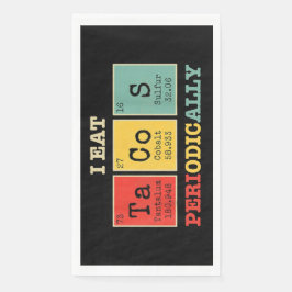 Ich esse regelmäßig Tacos Serviette