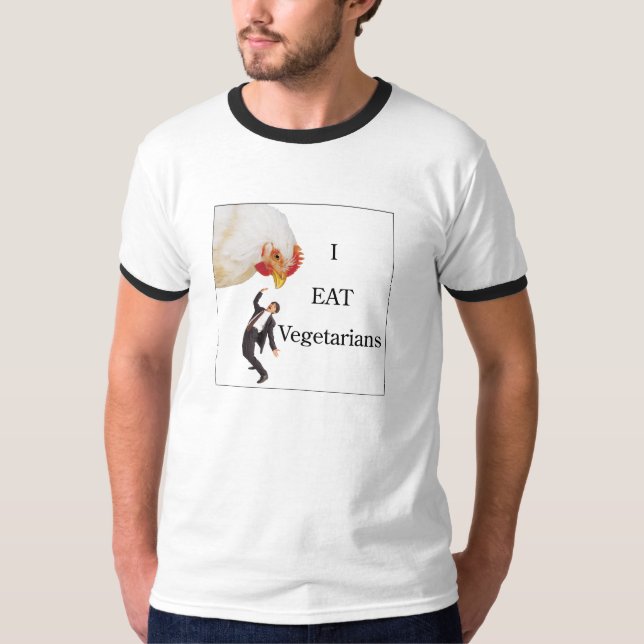 Ich esse Vegetarier-Shirt T-Shirt (Vorderseite)