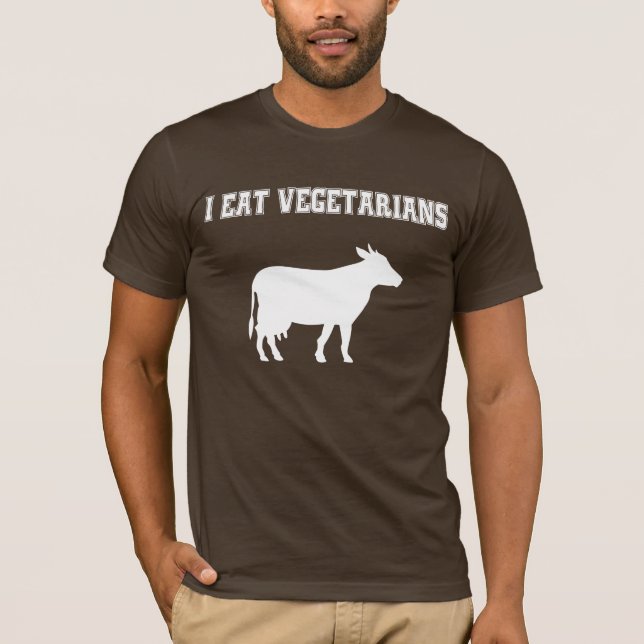 Ich esse Vegetarier T-Shirt (Vorderseite)