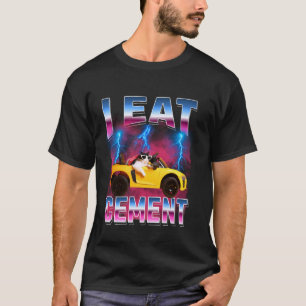 Ich esse Zement Lustiges Katzen-Meme für Männer Fr T-Shirt