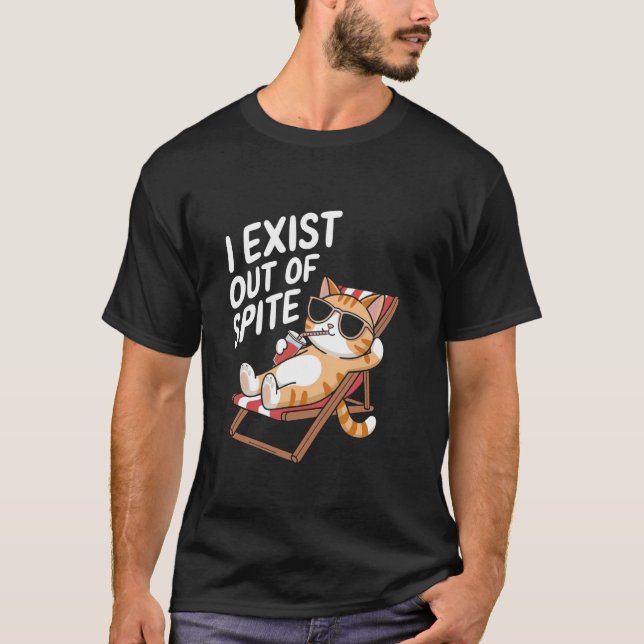 Ich existiere aus Trotz T-Shirt (Vorderseite)