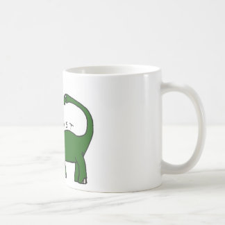 Ich existiere Brontosaurus-Dinosaurier-Tasse Tasse