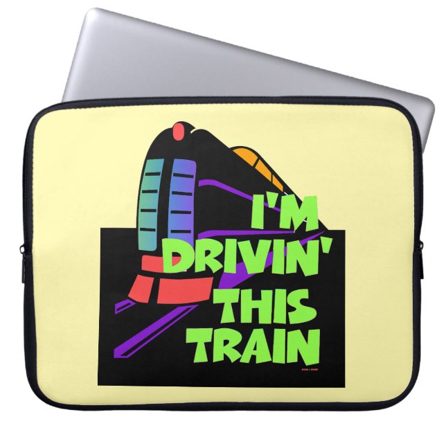 Ich fahre diesen Zug Laptopschutzhülle (Vorderseite)