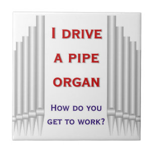 Ich fahre eine Pfeifenorgelfliese Fliese