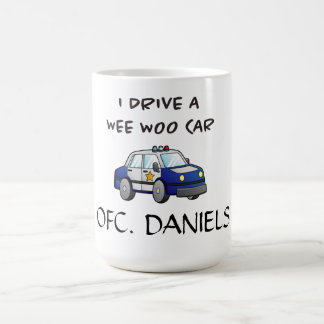 Ich fahre eine Wee Woo Car Funny Police Kaffeetasse