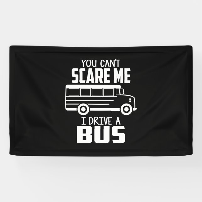 Ich fahre einen Bus Banner (Horizontal)