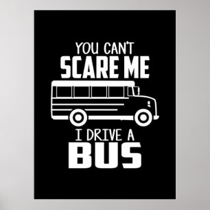 Ich fahre einen Bus Poster