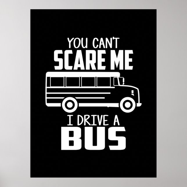 Ich fahre einen Bus Poster (Vorne)