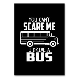 Ich fahre einen Bus Tischnummer