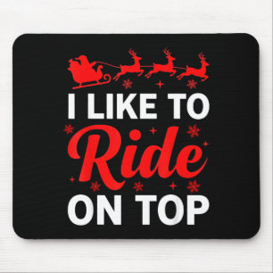 Ich Fahre Gerne Oben Lustige Weihnachtsmann-Paare Mousepad