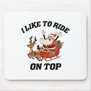Ich Fahre Gerne Oben Lustiges Santa-Paar Passend Mousepad