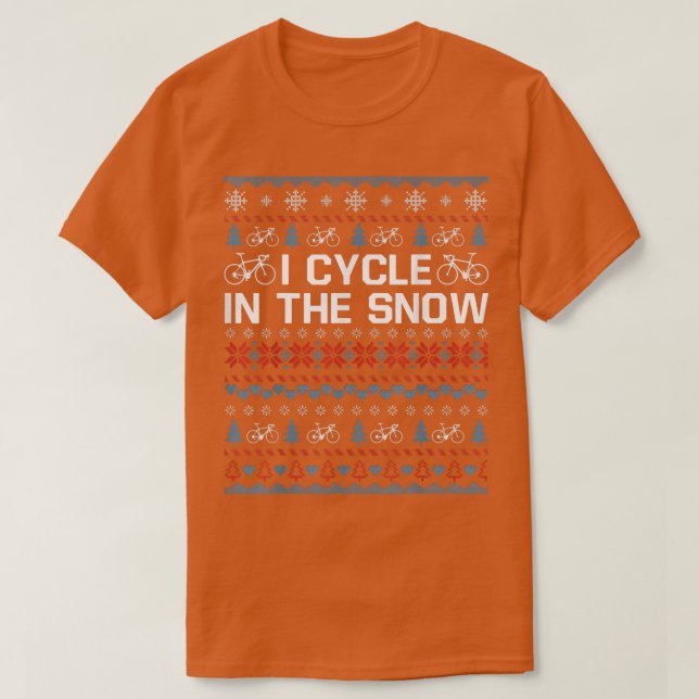 Ich fahre im Schnee Weihnachts-Pullover Geschenke  T-Shirt (Design vorne)