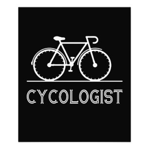 Ich fahre jeden Morgen mit dem Fahrrad zu gesunden Fotodruck