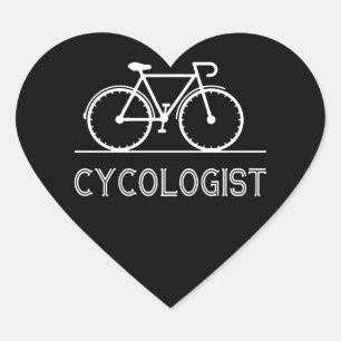 Ich fahre jeden Morgen mit dem Fahrrad zu gesunden Herz-Aufkleber