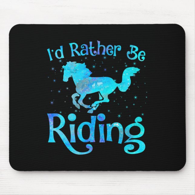 Ich fahre lieber mit dem Pferderennfahrer G Mousepad (Vorne)