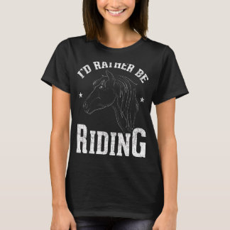 Ich fahre lieber Reitpferd T-Shirt