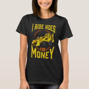 Ich Fahre mit Baggers schweren Baumaschinen  Backh T-Shirt