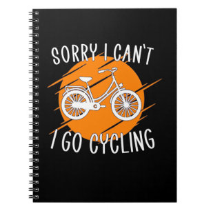 Ich fahre mit dem Fahrrad Notizblock