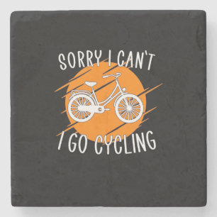 Ich fahre mit dem Fahrrad Steinuntersetzer