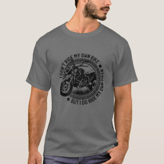 Ich fahre nicht mit meinem eigenen Fahrrad, aber i T-Shirt
