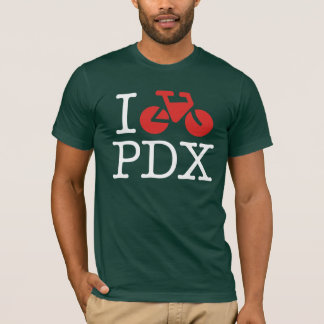 Ich fahre PDX Dunkelheits-T - Shirt rad