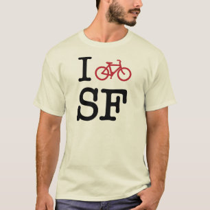 Ich fahre SF rad (Radfahren der Gewohnheit SF) T-Shirt