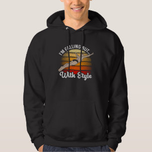 Ich falle, aber mit Stil Klippenspringen Klippensp Hoodie