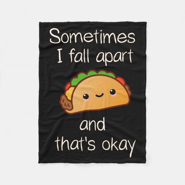Ich falle auseinander und das ist Taco-Performance Fleecedecke (Vorderseite)