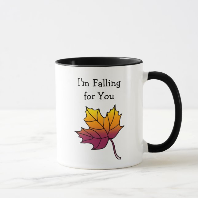 Ich falle für dich, Herbstleaf Tasse (Rechts)