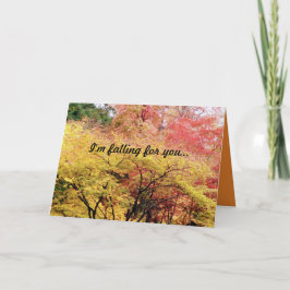 Ich"fällt für dich auf die Valentintagskarte Feiertagskarte