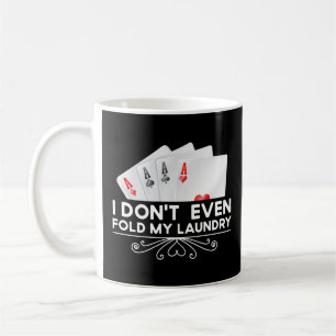 Ich falte noch nicht einmal mein Geschenk mit der  Kaffeetasse