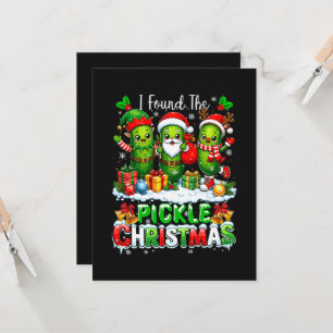 Ich fand das Pickle Xmas Three Santa  Einladung
