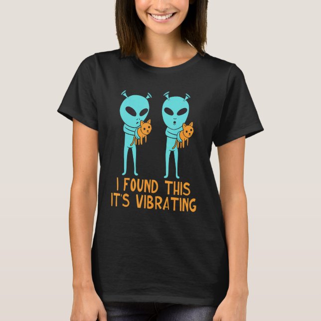 Ich fand das seine schwungvolle Katze, extraterres T-Shirt (Vorderseite)