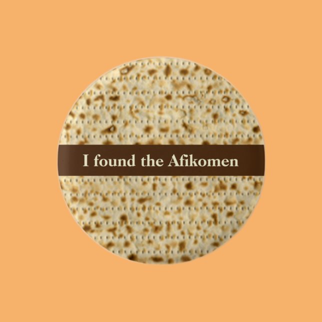 Ich fand den Afikomen matzo Pessach Button (Von Creator hochgeladen)