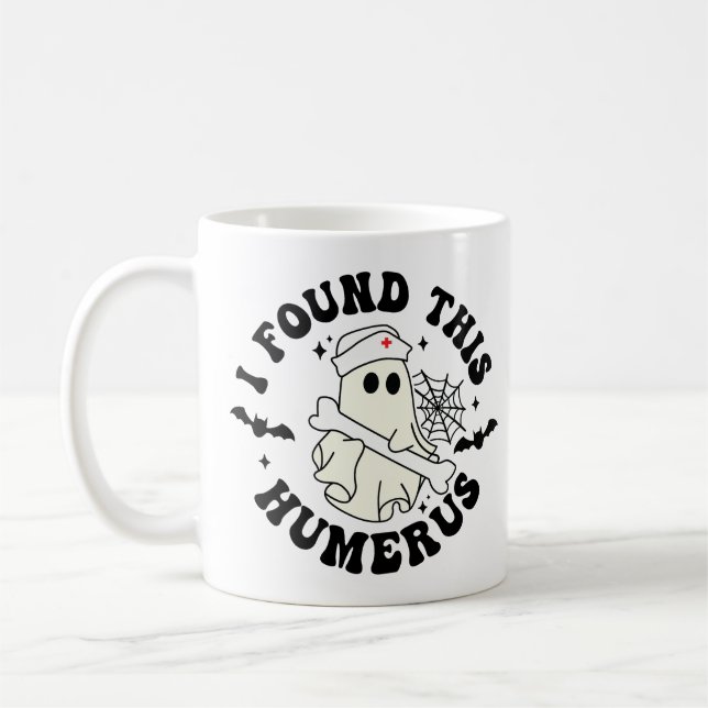 Ich fand diese Humerus - Halloween-Niedliche Geist Kaffeetasse (Links)