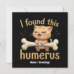 Ich fand diesen Humerus - Eine witzige Geschichte  Einladung