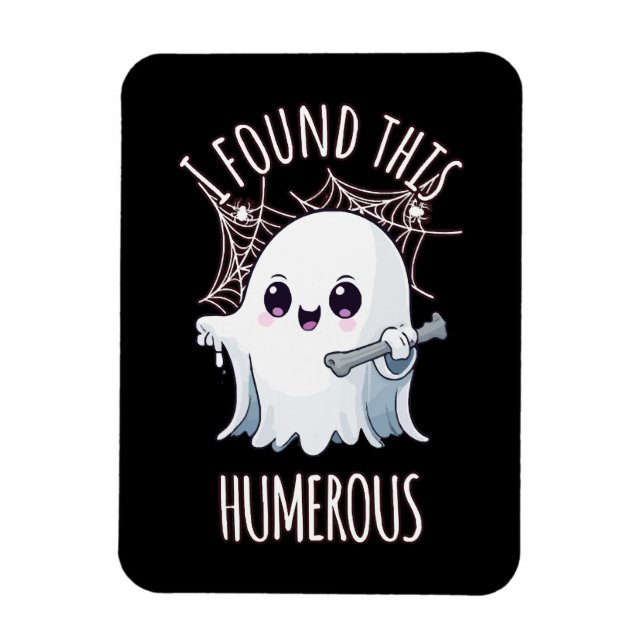 Ich fand diesen Humerus Funny Halloween Geist Magnet (Vertikal)