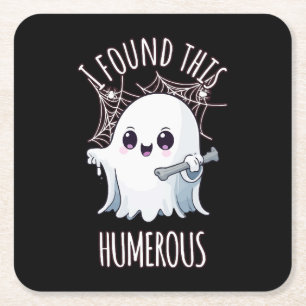 Ich fand diesen Humerus Funny Halloween Geist Rechteckiger Pappuntersetzer