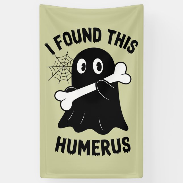 Ich fand diesen Humerus Halloween-Geist Banner (Vertikal)