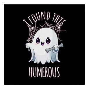 Ich fand diesen Humerus lustigen Halloween-Geist Poster