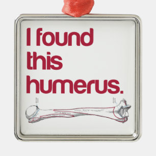 Ich fand diesen Humerus Silbernes Ornament