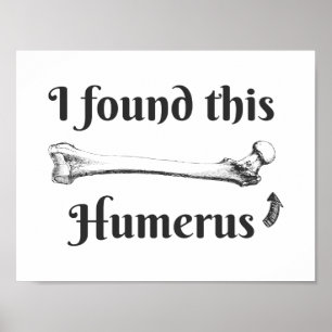 Ich fand diesen Humerus-Wissenschafts-Witz Poster