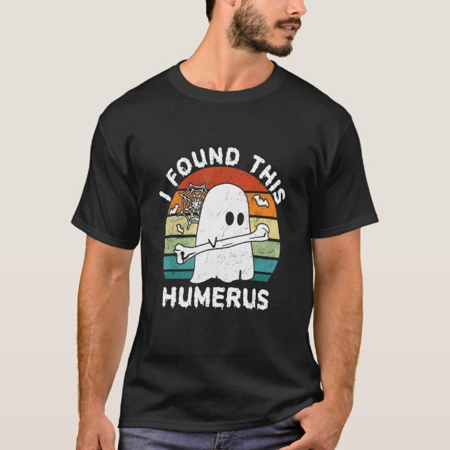 Ich fand dieses Humerus Boo Ghost Halloween-Kostüm T-Shirt (Vorderseite)