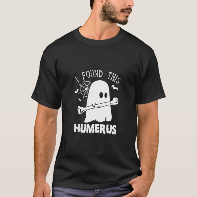 Ich fand dieses Humerus Boo Ghost Halloween-Kostüm T-Shirt (Vorderseite)