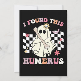 Ich fand dieses Humerus Halloween Ghost Skelett Einladung